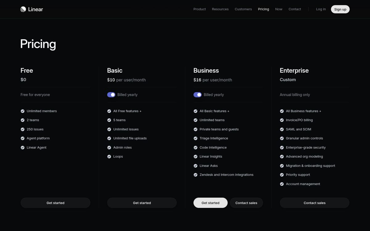 Linear step 2: Pricing