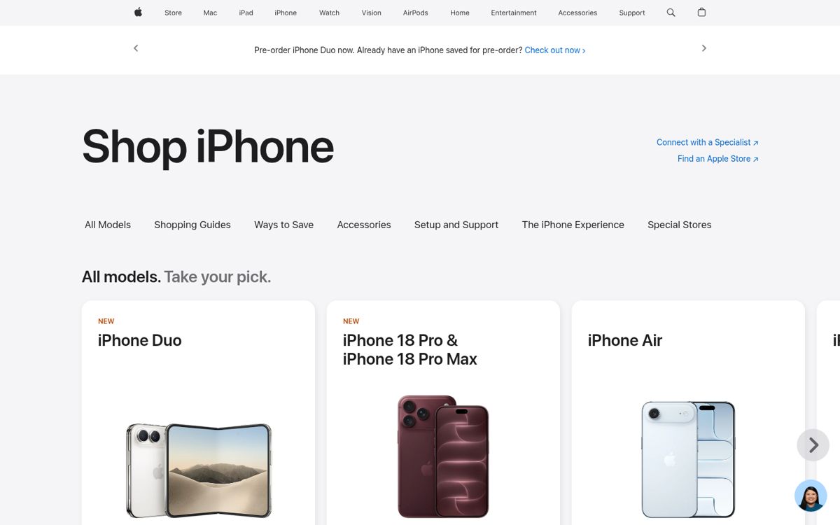 Apple step 3: Buy iPhone (store)
